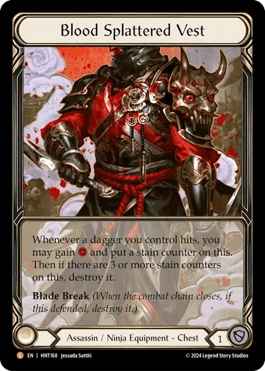 [168]【EN】【Cold Foil】血飛沫の戦装束/Blood Splattered Vest【HNT】[Assassin Ninja][L]