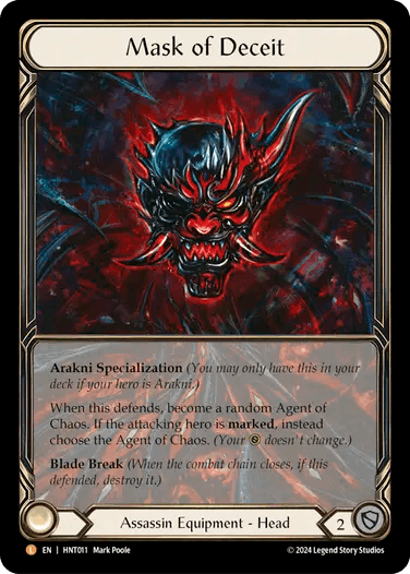 [011]【EN】【Cold Foil】欺瞞の仮面/Mask of Deceit【HNT】[Assassin][L]