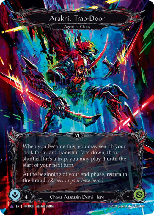 [008]【EN】【Cold Foil】影罠蜘蛛のアラクニ/Arakni, Trap-Door【HNT】[Chaos Assassin][Marvel]