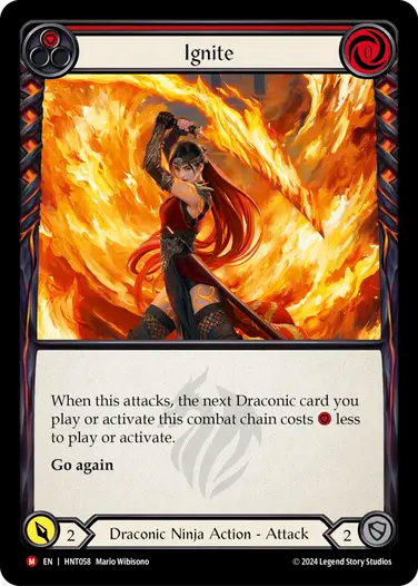 [058]【EN】炎斬/Ignite[赤]【HNT】[Draconic Ninja][M]