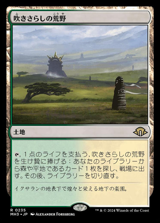 [235]【JP】吹きさらしの荒野【MH3】[R][土地]