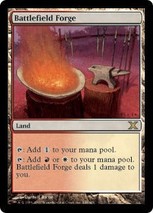 [348]【EN】戦場の鍛冶場/Battlefield Forge【10ED】[R][土地]