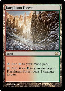 [354]【JP】カープルーザンの森/Karplusan Forest【10ED】[R][土地]