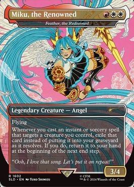 [1602]【EN】■ボーダーレス■贖いし者、フェザー/Feather, the Redeemed【SLD】[P][多色]