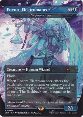[808]【EN】■ボーダーレス■瞬唱の魔道士/Snapcaster Mage【SLD】[P][青]