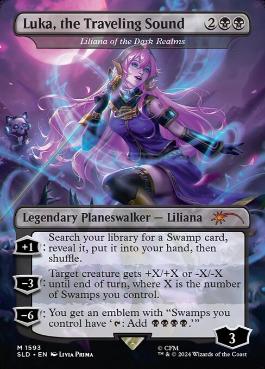 [1593]【EN】【FOIL】■ボーダーレス■闇の領域のリリアナ/Liliana of the Dark Realms【SLD】[P][黒]