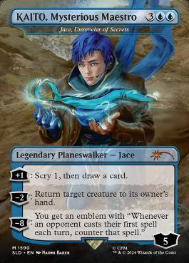 [1590]【EN】【FOIL】■ボーダーレス■秘密の解明者、ジェイス/Jace, Unraveler of Secrets【SLD】[P][青]