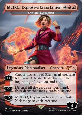 [807]【EN】■ボーダーレス■炎呼び、チャンドラ/Chandra, Flamecaller【SLD】[P][赤]