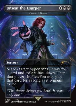 [1861]【EN】【FOIL】■ボーダーレス■法務官の掌握/Praetor's Grasp【SLD】[P][黒]