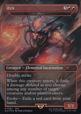 [7007]【EN】【FOIL】■ボーダーレス■激情/Fury【SLD】[P][赤]