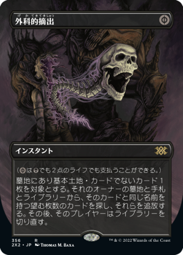 [356]【JP】【FOIL】■ボーダーレス■外科的摘出/Surgical Extraction【2X2】[R][黒]