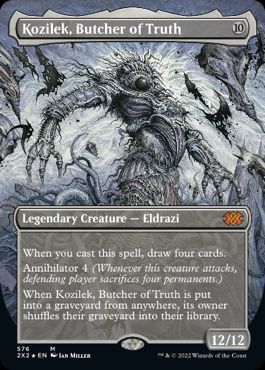[576]【EN】【テクスチャーFOIL】■ボーダーレス■真実の解体者、コジレック/Kozilek, Butcher of Truth【2X2】[M][無]