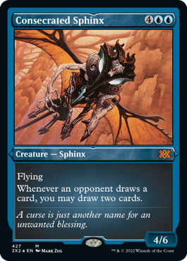 [427]【EN】【エッチングFOIL】聖別されたスフィンクス/Consecrated Sphinx【2X2】[M][青]