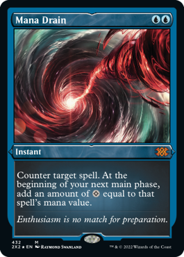 [432]【EN】【エッチングFOIL】マナ吸収/Mana Drain【2X2】[M][青]
