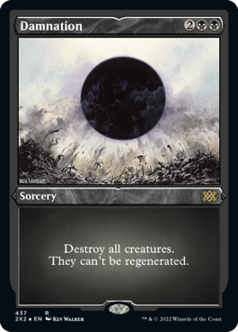[437]【EN】【エッチングFOIL】滅び/Damnation【2X2】[R][黒]