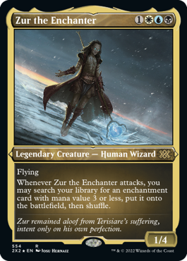 [554]【EN】【エッチングFOIL】結界師ズアー/Zur the Enchanter【2X2】[R][多色]