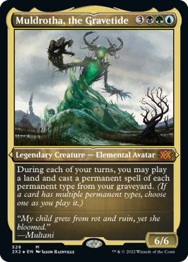[528]【EN】【エッチングFOIL】墓場波、ムルドローサ/Muldrotha, the Gravetide【2X2】[M][多色]