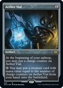 [555]【EN】【エッチングFOIL】霊気の薬瓶/Aether Vial【2X2】[R][茶]