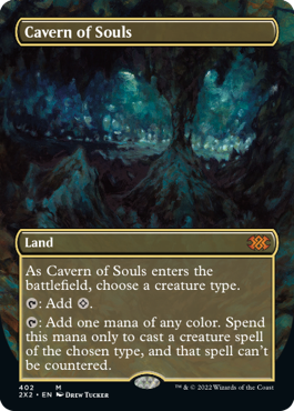 [402]【EN】【FOIL】■ボーダーレス■魂の洞窟/Cavern of Souls【2X2】[M][土地]