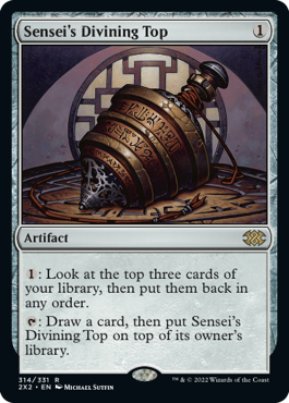 [314]【EN】師範の占い独楽/Sensei's Divining Top【2X2】[R][茶]