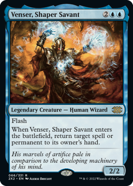 [066]【EN】【FOIL】造物の学者、ヴェンセール/Venser, Shaper Savant【2X2】[R][青]
