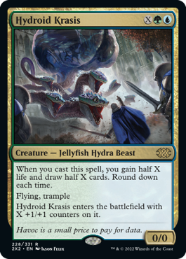 [228]【EN】【FOIL】ハイドロイド混成体/Hydroid Krasis【2X2】[R][多色]