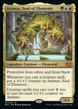 [171]【EN】【FOIL】精霊の魂、アニマー/Animar, Soul of Elements【2X2】[M][多色]