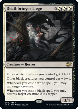 [200]【EN】【FOIL】死を運ぶ者のしもべ/Deathbringer Liege【2X2】[R][多色]