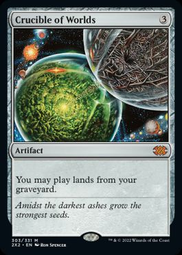[303]【EN】【FOIL】世界のるつぼ/Crucible of Worlds【2X2】[M][茶]