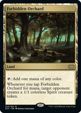 [323]【EN】【FOIL】禁忌の果樹園/Forbidden Orchard【2X2】[R][土地]