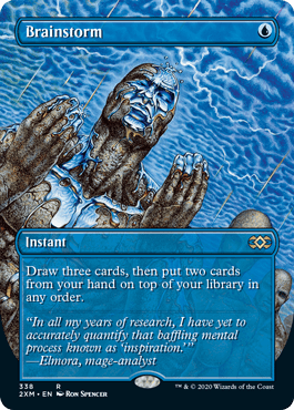 [338]【EN】【FOIL】■ボーダーレス■渦まく知識/Brainstorm【2XM】[R][青]