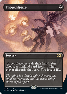 [344]【EN】【FOIL】■ボーダーレス■思考囲い/Thoughtseize【2XM】[R][黒]