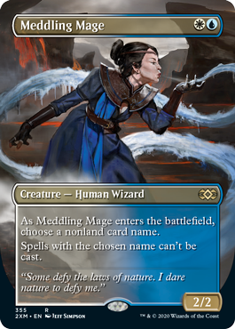 [355]【EN】【FOIL】■ボーダーレス■翻弄する魔道士/Meddling Mage【2XM】[R][多色]