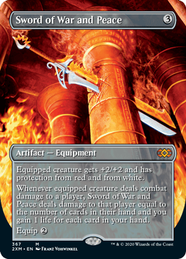 [367]【EN】【FOIL】■ボーダーレス■戦争と平和の剣/Sword of War and Peace【2XM】[M][茶]