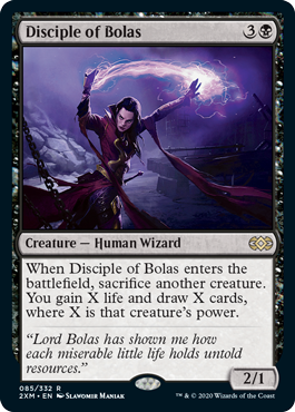 [085]【EN】【FOIL】ボーラスの信奉者/Disciple of Bolas【2XM】[R][黒]