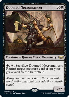 [088]【EN】【FOIL】宿命のネクロマンサー/Doomed Necromancer【2XM】[R][黒]