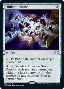 [279]【EN】【FOIL】忘却石/Oblivion Stone【2XM】[R][茶]