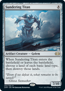 [292]【EN】【FOIL】隔離するタイタン/Sundering Titan【2XM】[R][茶]