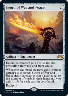 [300]【EN】【FOIL】戦争と平和の剣/Sword of War and Peace【2XM】[M][茶]