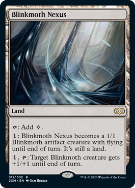 [311]【EN】【FOIL】ちらつき蛾の生息地/Blinkmoth Nexus【2XM】[R][土地]