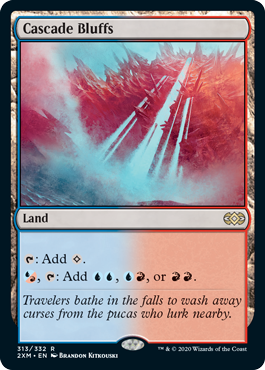 [313]【EN】【FOIL】滝の断崖/Cascade Bluffs【2XM】[R][土地]