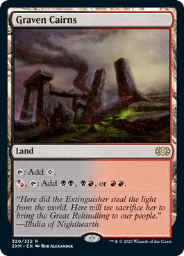 [320]【EN】【FOIL】偶像の石塚/Graven Cairns【2XM】[R][土地]