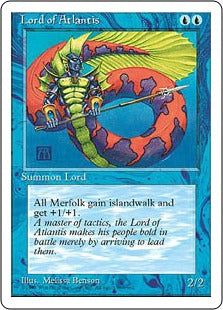 [082]【JP】アトランティスの王/Lord of Atlantis【4ED】[R][青]