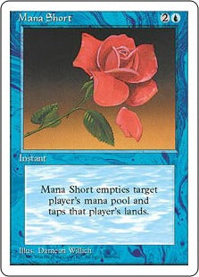 [085]【EN】枯渇/Mana Short【4ED】[R][青]