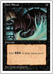 [129]【JP】暗黒の儀式/Dark Ritual【4ED】[C][黒]