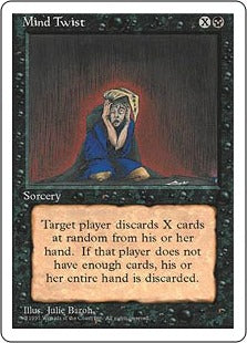 [147]【EN】精神錯乱/Mind Twist【4ED】[R][黒]