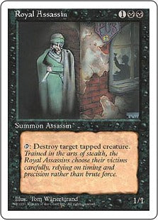 [157]【EN】凄腕の暗殺者/Royal Assassin【4ED】[R][黒]