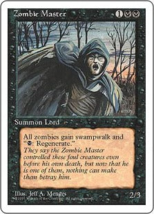 [174]【EN】ゾンビ使い/Zombie Master【4ED】[R][黒]