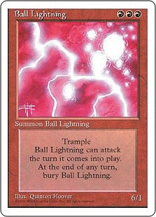 [176]【EN】ボール・ライトニング/Ball Lightning【4ED】[R][赤]