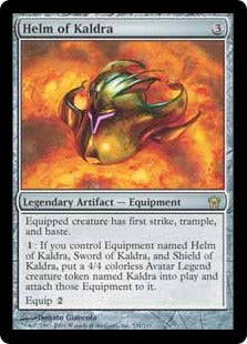 [131]【EN】カルドラの兜/Helm of Kaldra【5DN】[R][茶]